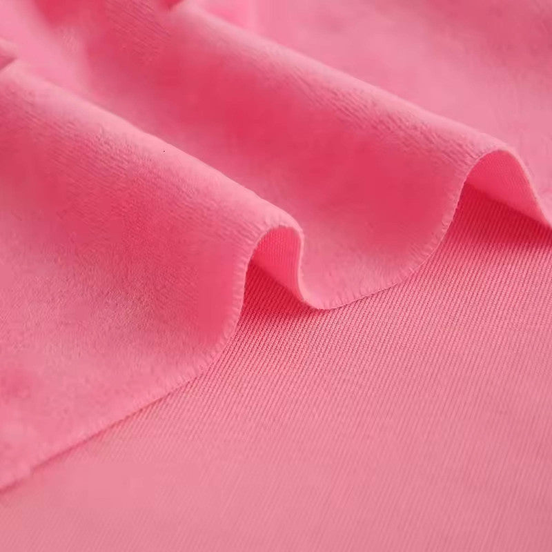 Solid Color Short Plush Velvet Fabric Super Soft Cloth Diy Handmade Home Textile Toy Apparel Cushion Pillow Blanket Material