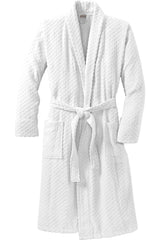 Port Authority® Checkered Terry Shawl Collar Robe