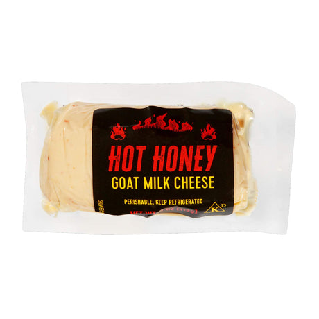 Hot Honey Goat Milk Cheese Sweet and Spicy Goat Cheese Log with Honey and Chili Heat for Snacking and Appetizers