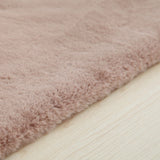 Soft Touch Faux Rabbit Chinchilla Feel Polyester Fabric - Solid Colors, 1" Pile Height (1 Rug)