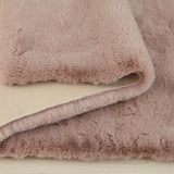 Soft Touch Faux Rabbit Chinchilla Feel Polyester Fabric - Solid Colors, 1" Pile Height (1 Rug)