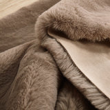 Soft Touch Faux Rabbit Chinchilla Feel Polyester Fabric - Solid Colors, 1" Pile Height (1 Rug)