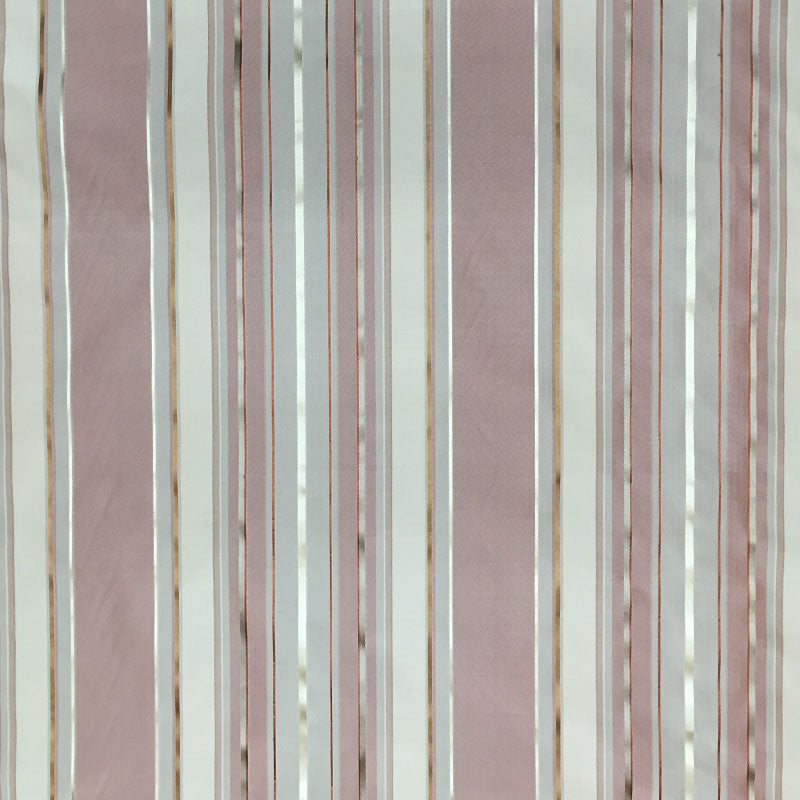 Radicci Silk Fabric - Metallic Multi-Colored Stripe, 54" Width (1 Yard)