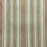 Radicci Silk Fabric - Metallic Multi-Colored Stripe, 54" Width (1 Yard)