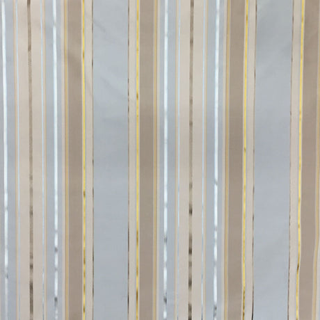 Radicci Silk Fabric - Metallic Multi-Colored Stripe, 54" Width (1 Yard)