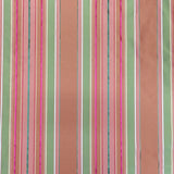 Radicci Silk Fabric - Metallic Multi-Colored Stripe, 54" Width (1 Yard)