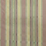 Radicci Silk Fabric - Metallic Multi-Colored Stripe, 54" Width (1 Yard)