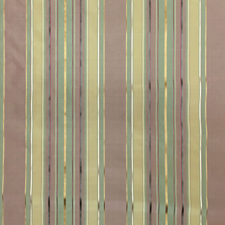 Radicci Silk Fabric - Metallic Multi-Colored Stripe, 54" Width (1 Yard)