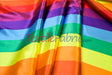 Rainbow Stripe Charmeuse Satin Fabric - Multi Color Stripe, 58/60" Width (Yards)