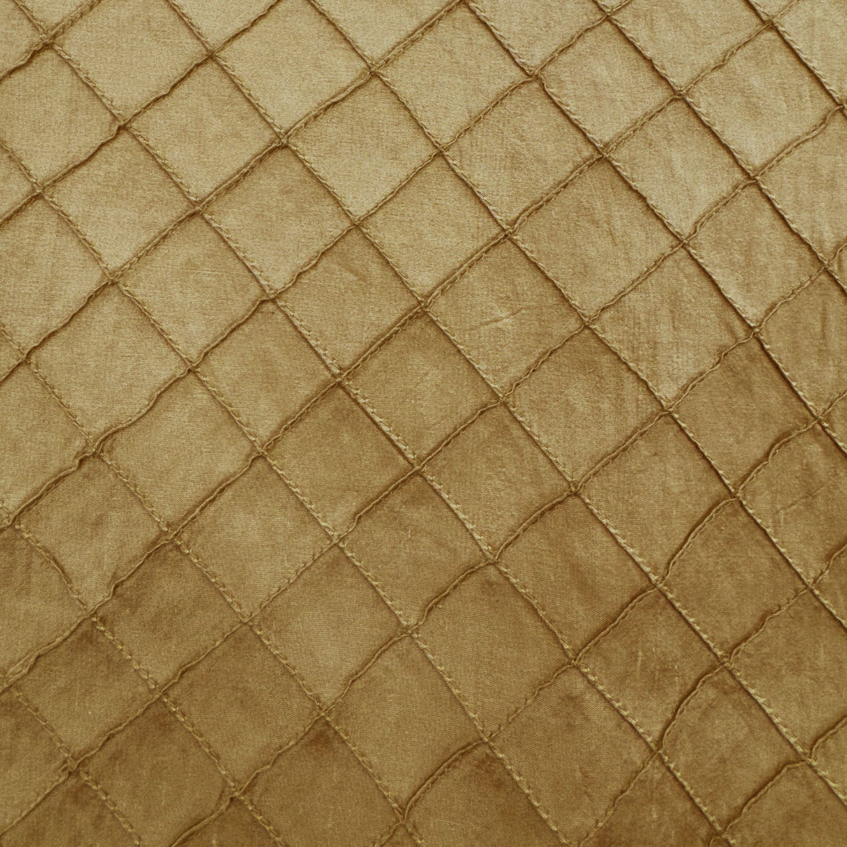Raja Silk Fabric - Solid Small Diamond Geometric, 54" Width (1 Yard)