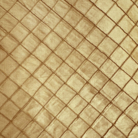 Raja Silk Fabric - Solid Small Diamond Geometric, 54" Width (1 Yard)
