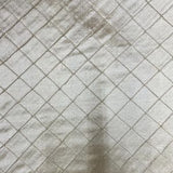 Raja Silk Fabric - Solid Small Diamond Geometric, 54" Width (1 Yard)