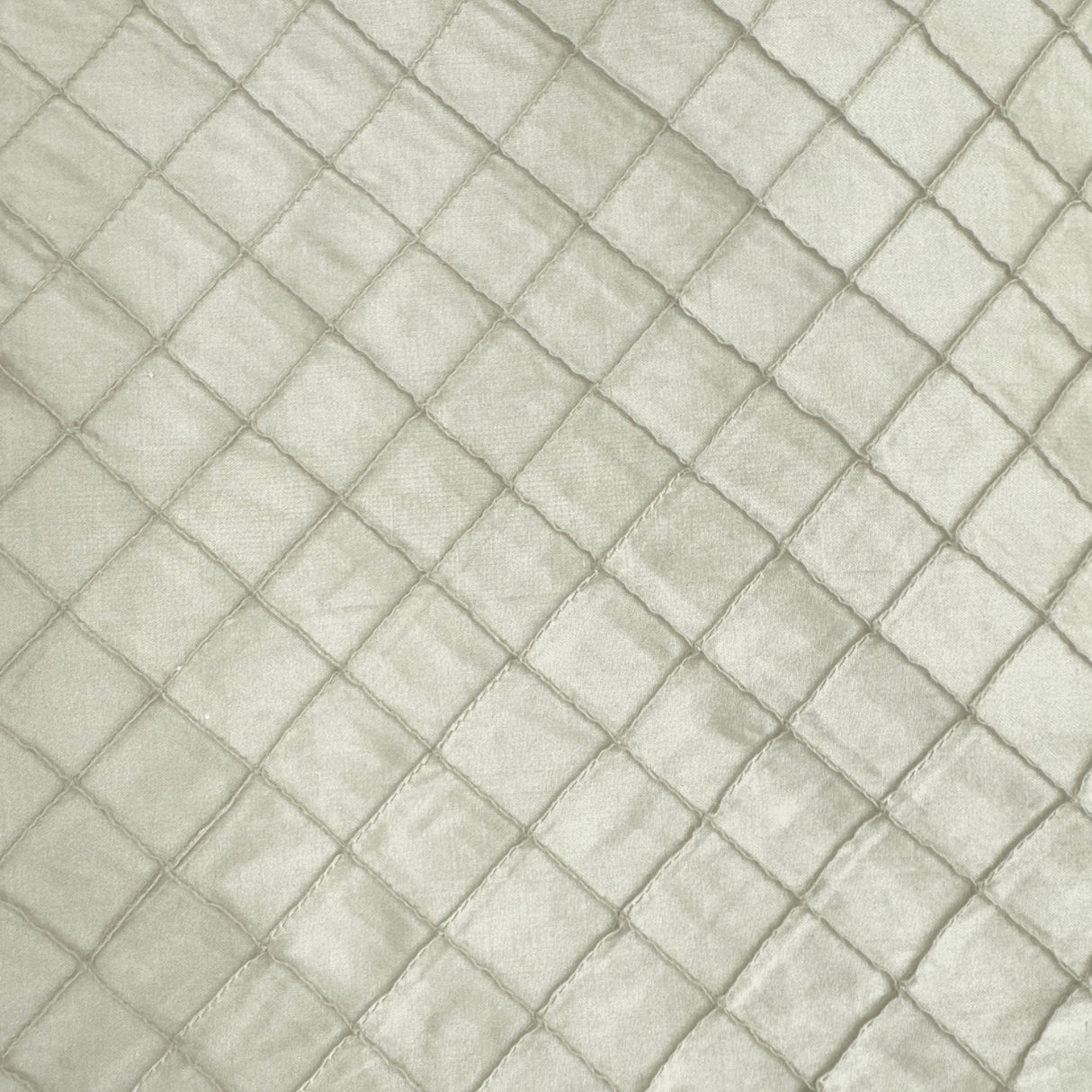 Raja Silk Fabric - Solid Small Diamond Geometric, 54" Width (1 Yard)