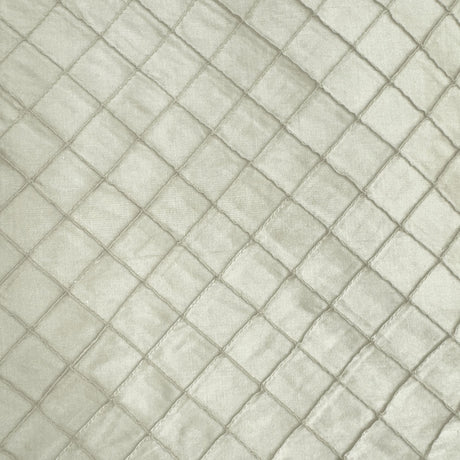 Raja Silk Fabric - Solid Small Diamond Geometric, 54" Width (1 Yard)