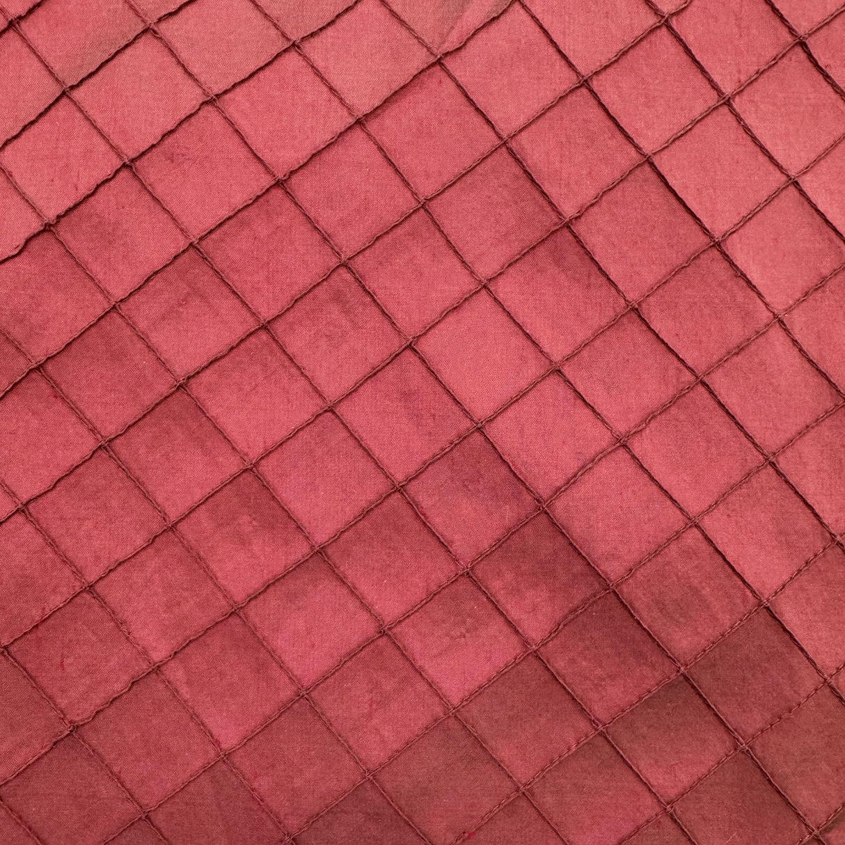 Raja Silk Fabric - Solid Small Diamond Geometric, 54" Width (1 Yard)