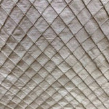 Raja Silk Fabric - Solid Small Diamond Geometric, 54" Width (1 Yard)