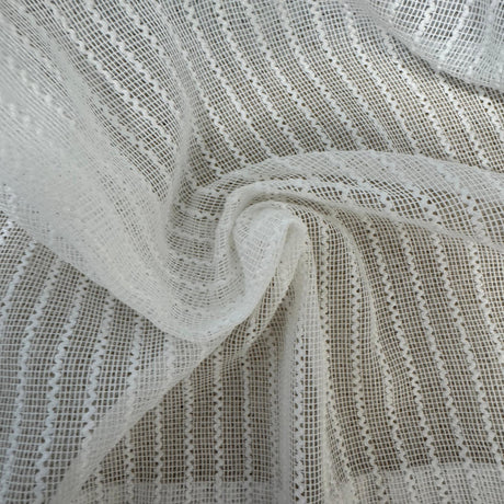 Ramona Fabric Polyester Fabric - Net-Like Sheer Strip, 118" Width (1 Yard)