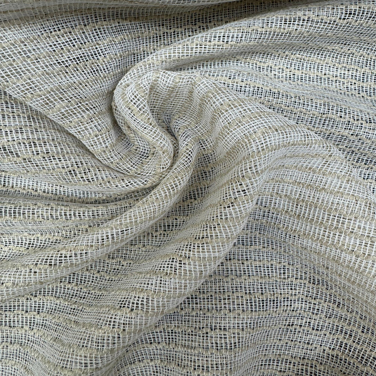 Ramona Fabric Polyester Fabric - Net-Like Sheer Strip, 118" Width (1 Yard)