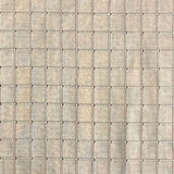 Rashid Silk Fabric - Solid Small Square Geometric, 54" Width (1 Yard)