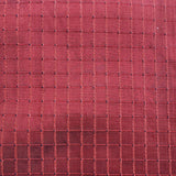 Rashid Silk Fabric - Solid Small Square Geometric, 54" Width (1 Yard)