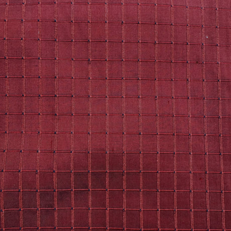 Rashid Silk Fabric - Solid Small Square Geometric, 54" Width (1 Yard)