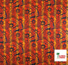Plumeria Star Design Rayon Fabric - All Over Tiki Print, 44" Width (1 Yard)