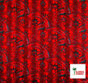 Rayon Fabric Plumeria Star Design Tropical Print