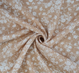 Rayon Crinkle 1D1289 100 Percent Rayon Fabric - Taupe Crinkle Texture, 50/52" Width (1 Yard)
