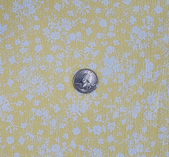 Rayon Crinkle 1D1289 100 Percent Rayon Fabric - Yellow Crinkle Texture, 50/52" Width
