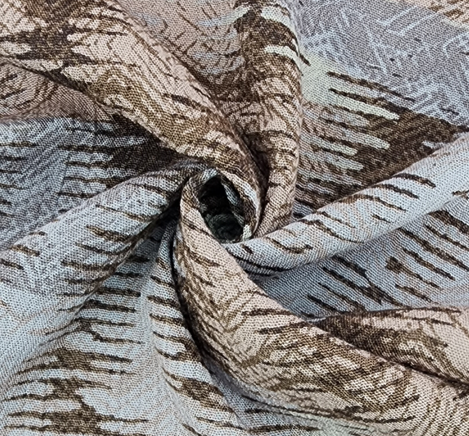 Rayon Crinkle 1D1460 Dune Rayon Fabric - Dune, Crinkle Texture, 50/52" Width (1 Yard)