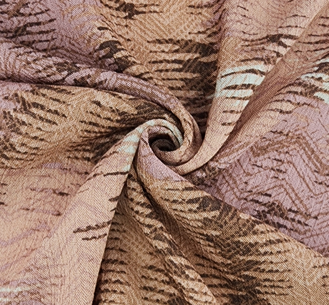 1D1460 Rayon Crinkle Fabric - Rose Dust, 50/52" Width