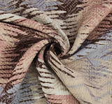 Rayon Crinkle 1D1460 100 Percent Rayon Fabric - Rustic Brown Crinkle Texture, 50/52" Width