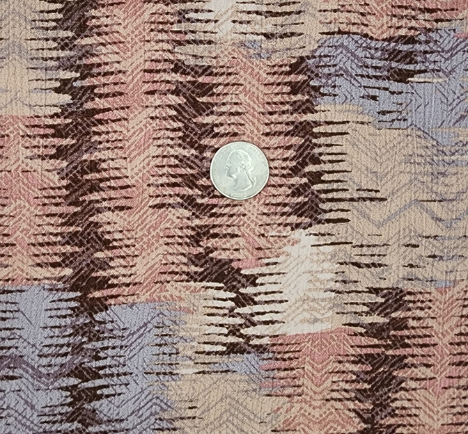 Rayon Crinkle 1D1460 100 Percent Rayon Fabric - Rustic Brown Crinkle Texture, 50/52" Width