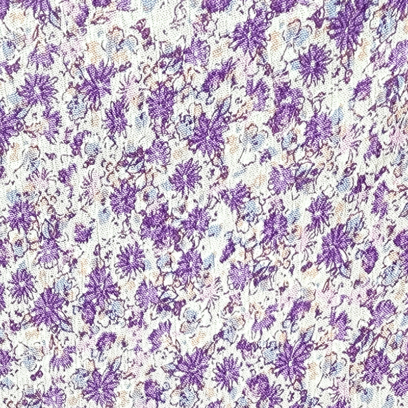 1 Yard Violet Rayon Crinkle Crepon Fabric 50/52" Wide, Lightweight Apparel Material
