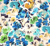 Rayon Crinkle 1D1875 100 Percent Rayon Fabric - Turquoise Crinkle Texture, 50/52" Width (1 Yard)