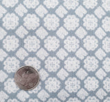 1 Yard Rayon Crinkle Blue/Off White Woven Fabric, 50/52? Wide 100% Rayon