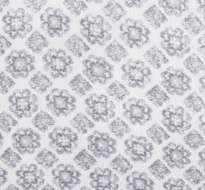 Rayon Crinkle 1D1229 100 Percent Rayon Fabric - Off White/Gray Crinkle Texture, 50/52" Width (1 Yard)