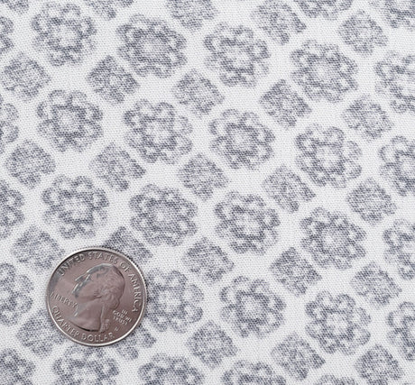 Rayon Crinkle 1D1229 100 Percent Rayon Fabric - Off White/Gray Crinkle Texture, 50/52" Width (1 Yard)