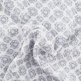 1 Yard Off White Gray Crinkle Rayon Fabric for Apparel Sewing Dress Material 50/52 Inch Width