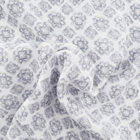 1 Yard Off White Gray Crinkle Rayon Fabric for Apparel Sewing Dress Material 50/52 Inch Width