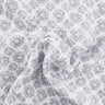 1 Yard Off White Gray Crinkle Rayon Fabric for Apparel Sewing Dress Material 50/52 Inch Width