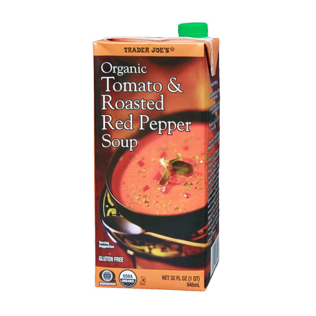 Trader Joe's Organic Tomato & Roasted Red Pepper Soup 32 fl oz