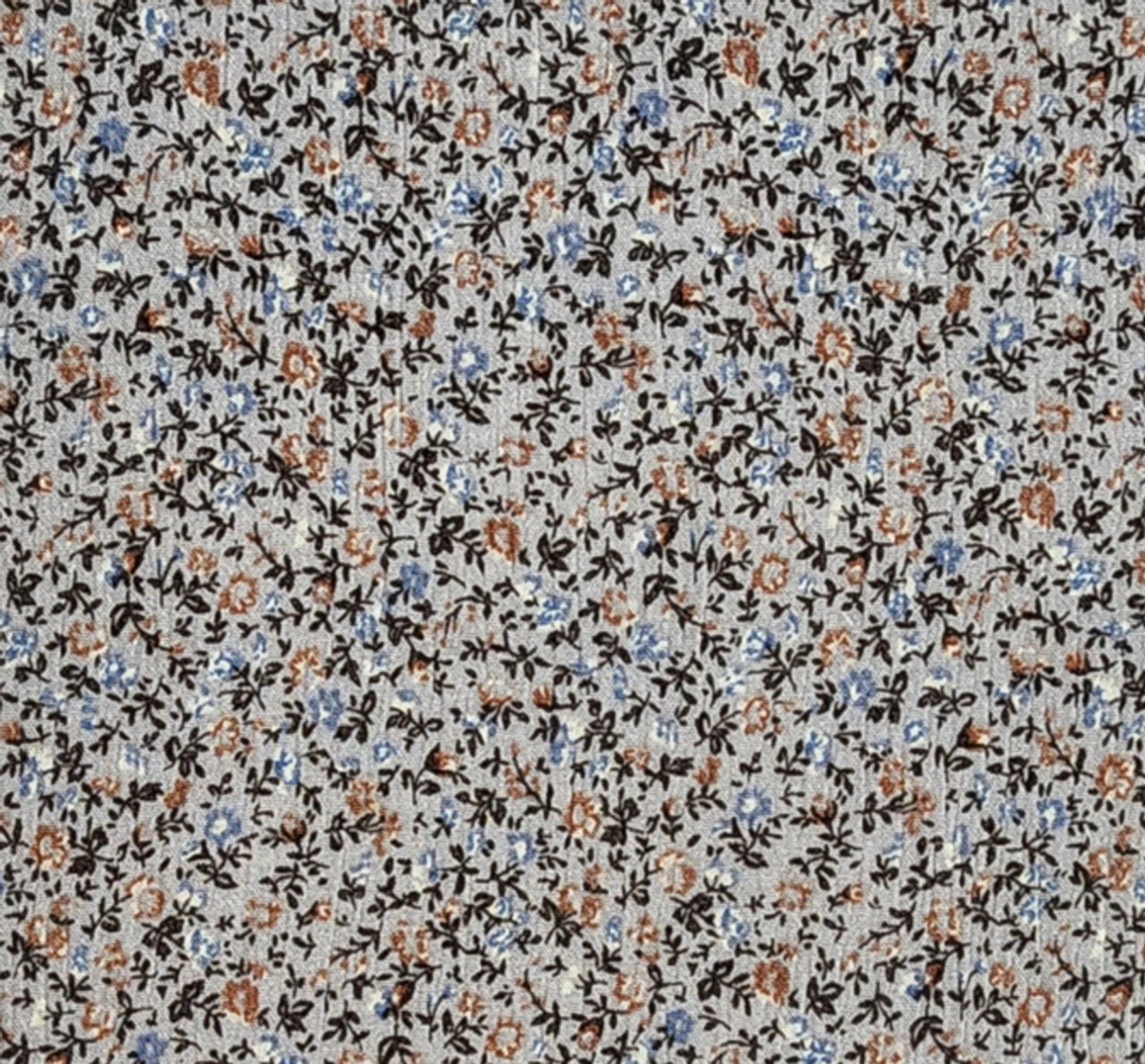 1 Yard Rayon Crinkle Gray Woven Fabric, 50/52″ Wide 100% Rayon