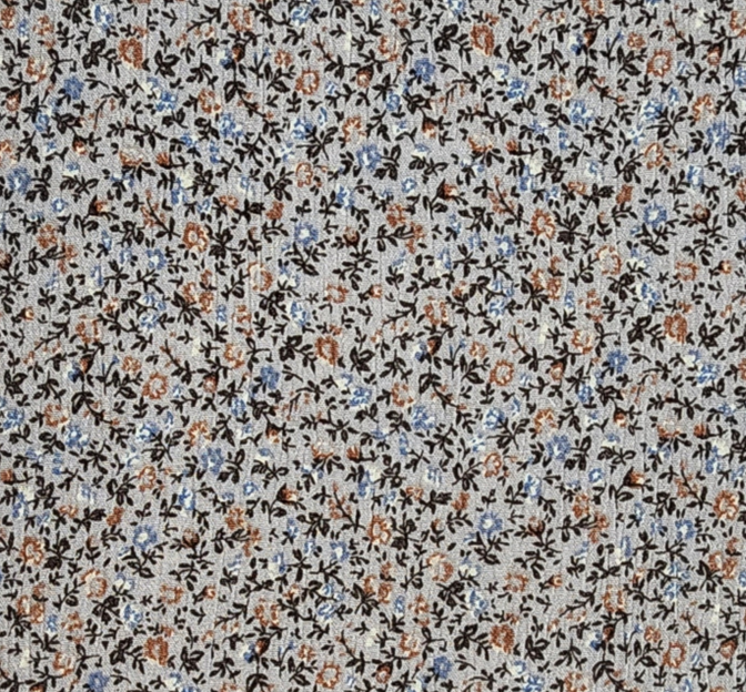 Rayon Crinkle Rayon Fabric - Gray Textured, 50/52" Width