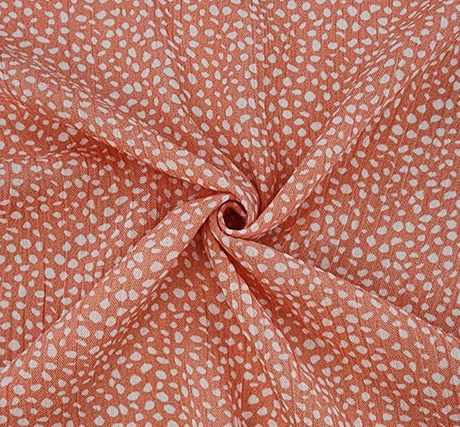 Rayon Crinkle 1D1046 100 Percent Rayon Fabric - Peach/Ivory Crinkle Texture, 50/52" Width