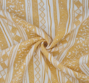 1 yarda de tela de rayón arrugada color amarillo marfil para ropa, ancho 50/52 pulgadas