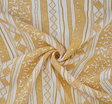 Rayon Crinkle 1D1109 100 Percent Rayon Fabric - Yellow/Ivory, 50/52" Width