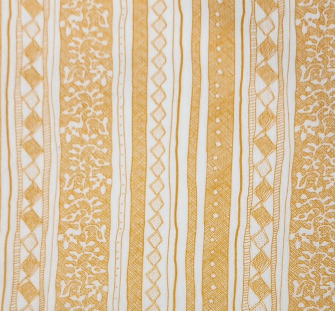 Rayon Crinkle 1D1109 100 Percent Rayon Fabric - Yellow/Ivory, 50/52" Width