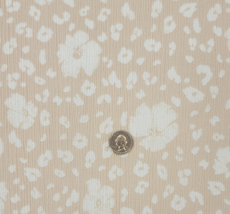 1 Yard Butter Cream Rayon Crinkle Apparel Fabric 50/52 inches Width