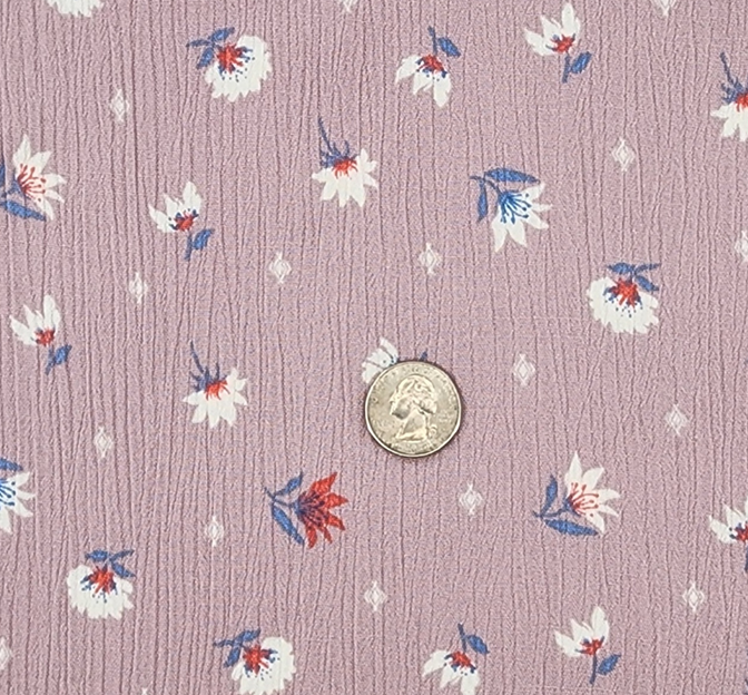 Rayon Crinkle 1D1161 Rayon Fabric - Lavender, Crinkle Texture, 50/52" Width